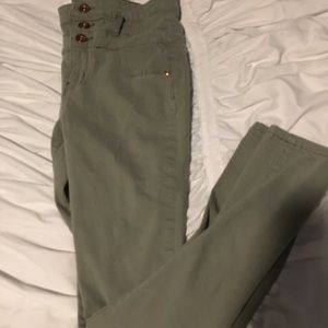 Olive Green Skinny Jeans